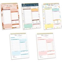 52 Daily Planner Sheets 6.5x10in Spring-Bound Notepad Planner Weekly Planner & Notebook & Schedule Organizer Stationery products