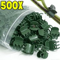 1/500pcs Mini Plant Support Clips for Garden Flower Orchids Vine Plants Fixed Clip Branch Tomato Grape Vine Climbing Tools