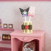 Kuromi Chocolate Workshop Dim Sum Dessert Cake Shop Series Blind Box Kawaii Mini Action Figure Model Decor Girl Festival Gifts