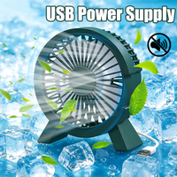 Mini USB Rechargeable Table Fan Portable Small Fan for Student Dormitory Computer Summer Gadget Home Desk Office Cooling Fan