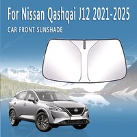 Car Front Windshield Sunshade Heat Insulation Sun Visor Summer Auto Accessories For Nissan Qashqai J12 2021~2025 2022 2023 2024
