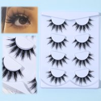 4 Paar dicke Comic-Wimpern