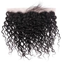 Deep Wave 13x4 Lace Frontal Human Hair Pre-Plucked with Baby Hair Brazilain Water Wave Lace Frontal Wet and Wavy For Black Women