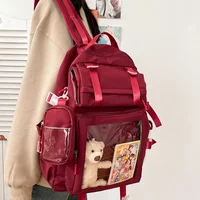 Japanese Kawaii Itabag Women New 2025 Transparent Backpack Women Large Capacity Ita Backpack School Bags for College Student JK