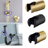 Toilet Shower Sprayer Holder For Hand-held Shower Head And Bidet Wall Mounted Showerhead Bracket Black Gold Bathroom Accessories