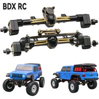 1/24 RC Crawler Car Axial SCX24 90081 C10 JEEP Gladiator Ford Bronco Heavy Brass Front and Rear Portal Axle Upgrade Parts