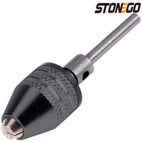STONEGO 1PC Drill Chuck Keyless 0.3-3.4mm Adapter Power Drill Bit Converter Chuck 2.35mm/3.0mm Round Shank