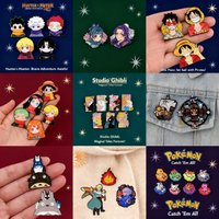 Cute Cat Enamel Pin Anime Movie Badges Manga Brooch Set Hat Lapel Pins Cartoon Jewelry Cosplay Accessories Toys Gift for