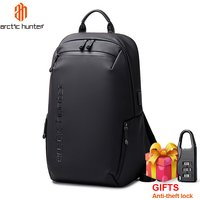 ARCTIC HUNTER New Fashion Luxury pu Leather Tpu Business Burglar Zaino Uomo Smart Mochila Hombre Sac Rechargeable Laptop Backpac
