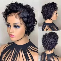Short Curly Wig Twist Wig Women Synthetic Wig Fashion Hairpiece Fake Hair for Role Plays Daily Use with Hair Net Black