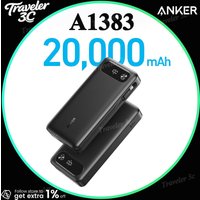 ANKER A1383 65W 20000MAH Power Bank With Data cable High-Power Multi-Port Fast Charging Lightweight Cell Phone Power Bank Gift