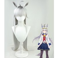 Uma Musume Pretty Derby cosplay Oguri Cap wig Anime Party Ears Tail synthetic heat-resistant Wig
