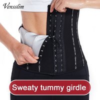 Vensslim Sweat Belt Slimming Sheath Woman Flat Belly Body Shapewear Women Exercise Fat Burner Slim Waist Girdle Waist Trainer