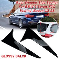 Pair Car Rear Window Side Spoiler For BMW 3 Series F31 Touring Wagon 2012-2018 Rear Side Spoiler Canard Splitter