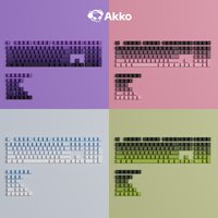 Akko Side Printed Gradient Keycap Set Cherry Profile Double Shot PBT 135-Key Keycaps for MX Switches Gamer Mechanical Keyboard