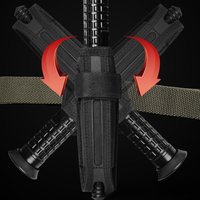 360 Degree Rotation Mechanical Baton Telescopic Baton with Rotating Function Universal Belt mountable Sheath