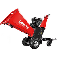 Customized 15HP Wood Chipper Electric 4-wheel Branch Crusher, Wood Processor, Professional Tree Shredder,Forestry Machinery