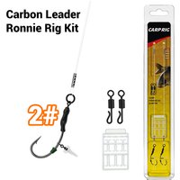 Complete Carp Fishing Rig Set – Carbon Fishing Line, Ronnie Rig, Baiting Screw, Durable & Adjustable, Ideal for All Fishing Cond