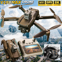 NEW for Genuine V198 MAX Drone GPS 8K Professional Camera Aerial FPV Brush Laser Obstacle with Large Screen Remote Control Dron
