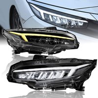 LED Headlights for Honda Civic Sedan/Coupe/Hatchback 2016-2022 10th Gen With Sequential Turn Signal Assembly