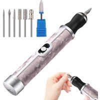 Electric Nail Sander File Nail Drill Cordless 4 Speeds Professional Nail Removing Acrylic Nail Tools for Edge Shaping Polishing