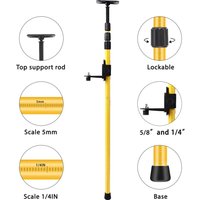2.8 Meter Laser Leveling Telescoping Pole Adjustable Mounting Pole for Rotary and Line Lasers