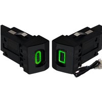 Car Dual USB PD Type C Charger Socket LED 27.5x19mm for VW Skoda Octavia Fabia Yeti Superb MK2 3T 2010-13
