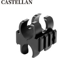 Castellan Metal Butterfly Clip Double Tube Flashlight Magazine Clip 22mm To 26mm Mount For 1301 870 1014 Airsoft Accessory