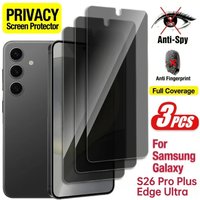 3PCS Privacy Screen Protectors Made Tempered Glass for Samsung Galaxy S26 Plus Ultra Edge Plus Anti-spy Glass Screen Protector