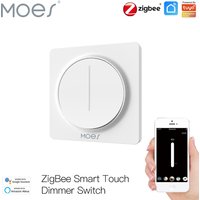 Moes ZigBee Touch Light Dimmer Switch Rotary Controllr Timer Brightness Memory Smart Life/Tuya APP Remote Control Alexa Google
