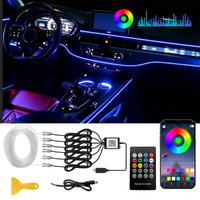 Car LED Strip Lights, RGB Ambient Lighting Kit, 16 Million Colors Car Interior Lights with APP& Remote Control, Sync to Music