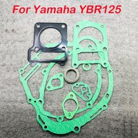Motorcycle YBR125 Motor Head Cylinder Engine Gasket Complete oil Seal Set For Yamaha YBR125 YBR 125 2005 - 2012 Motorbike Parts