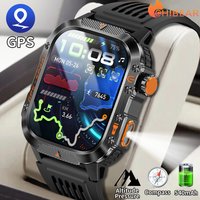 Military Smart Watch Men Health Monitor 3ATM Waterproof Outdoor Sport Tracker BT Voice Call Smartwatch 2025 New For Android IOS