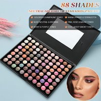 88 Color Eyeshadow Palette Multi-Color Eyeshadow Palette for Stage Makeup,Shimmer Matte Long Lasting Eye Makeup For Cosplay