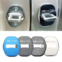 4pcs Car Door Lock Buckle Protection Cover Anti-rust Waterproof for BYD Atto 3 Yuan Plus Dolphin Seal Song Plus Han Don Tang