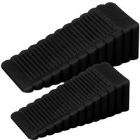 Reusable Shock Absorbent Door Stop Stoppers Safety Plastic Block Wedge Doorstops Home Door Rear Retainer Anti-collision Stoping