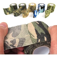 Elastic Wrap Tape Adhesive Outdoor Hunting Camouflage Stealth Tape Waterproof Wrap Durable Self Adhesive Elastic Bandage