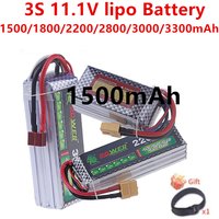 3s Lipo Battery 1500mah 1800mAh 2200mAh 2800mAh 3000mAh 3300mAh 11.1v Rechargeable Battery T XT60 Plug For RC Toys Parts