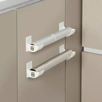 Non-Punch Wall Mounted Storage Shelf, Multifunctional Plastic Tray for Kitchen Refrigerator Side Bathroom