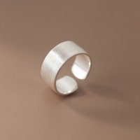 925 Sterling Silver Simple Wide Adjustable Rings For Women Luxury Jewelry Wholesale Jewellery Cheap Things With