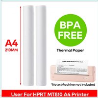 A4 Thermal Printer Paper Roll A4 Width Paper BPA Free 2 4 6 10 Rolls for HPRT MT810 Thermal A4 Portable Machine Maker Official