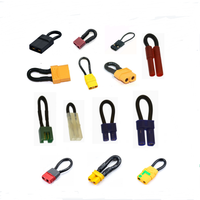 1 Stück Bind Plug Loop Connector Kurzschlusskabel mit Tamiya Deans XT30 XT60 XT90 XT90S EC3 EC5 Trx HXT JR Stecker