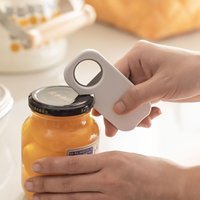 Stainless steel bottle opener Three-in-one cap-twisting tool Household Kitchen Can Opener and Beer Bottle Cap Tool Anti-slip and