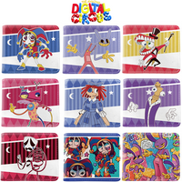 The Amazing Digital Circus PU Leather Wallet Short Folding Purse Card Holder Credit Card Case Coin Purses Multifunction Wallets