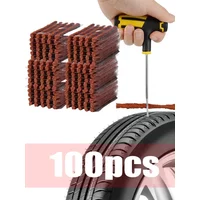 AliExpress NONE 5/100pcs Tubeless Tire Repair Strips Car Motorcycle Bike Tyre Puncture Repairing Plug Seal Tools Rubber Strip Tires Repair Tool