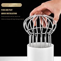 Round Roof Floor Drain Stainless Steel Large Displacement Balcony Drainage Cover Anti-blocking Rain Pipe Cap