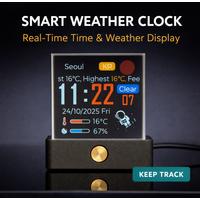 Smart Crypto Price Display WiFi Digital Ticker Real-Time Cryptocurrency Monitor Desktop Gadget