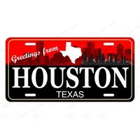 AliExpress Houston Texas Greetings from Custom License Plate Auto ATV MOPED Motorcycle bike