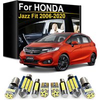 Interior LED Light Kit Canbus For Honda Jazz Fit 2006 2007 2008 2009 2010 2011 2012 2013 2014 2015 2016 2017 2018 2019 2020
