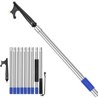 SANLIKE 0.8-3.6m Combination Glow-in-the-dark Bead Stainless Steel Detachable Boat Hook With Twist Lock Design For Marine/yacht
